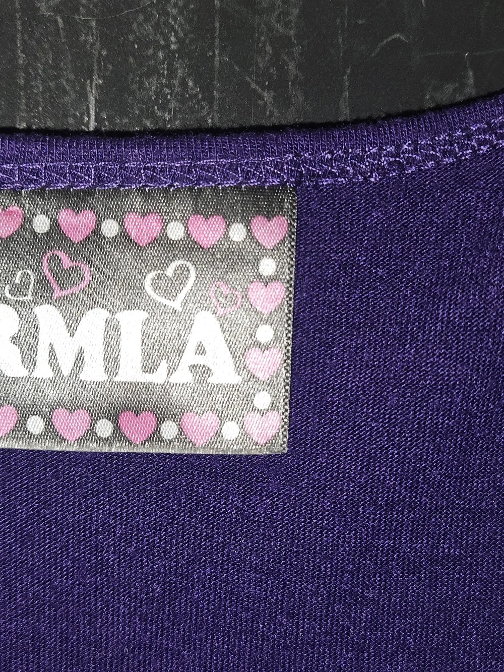RMLA Kids Purple & Grey Striped Dress